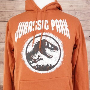 NWT JURASSIC WORLD JURASSIC PARK LOGO MOVIE PROMO PULLOVER HOODIE SIZE S NEW!